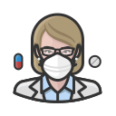 Coronavirus,Female,N-95 mask,Pharmacist,White